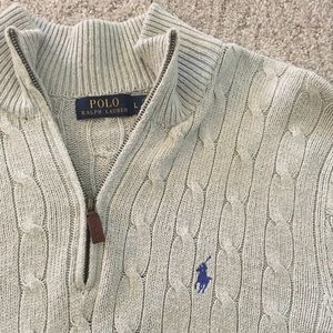 Like New Mens Large Polo Ralph Lauren Quarter Zip
